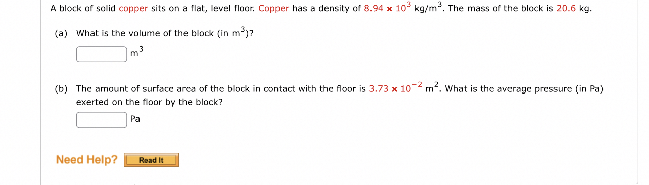 A block of solid copper sits on a flat, level