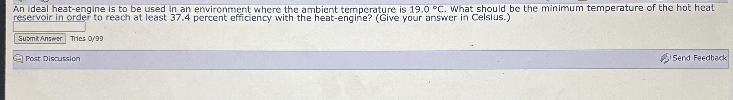 An idea! heat - engine is to be used in an