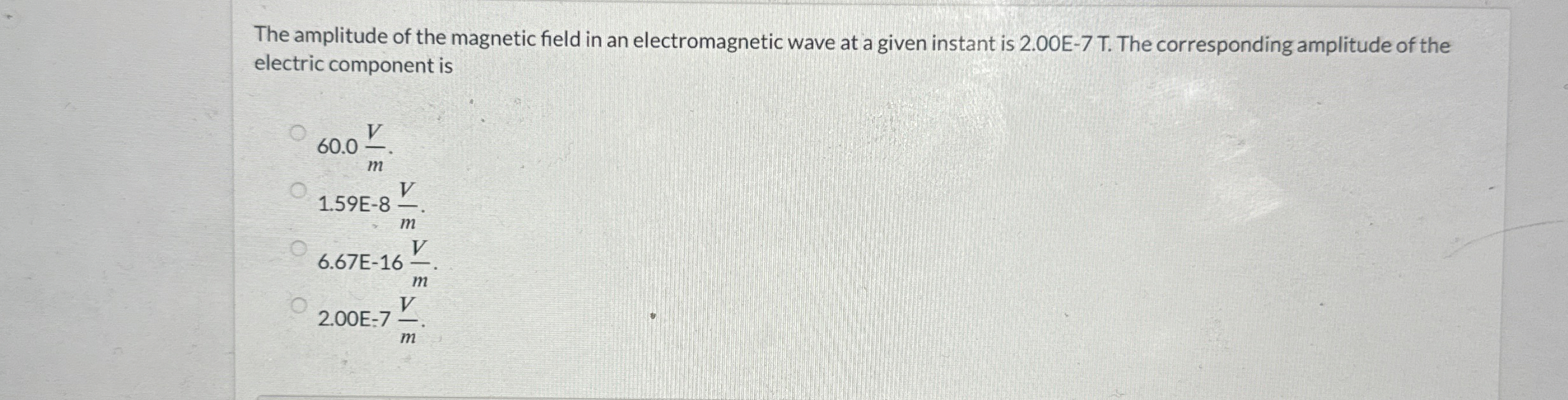 The amplitude of the magnetic field in an