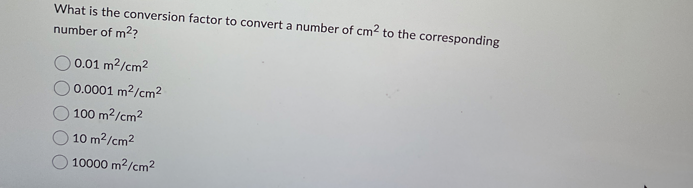 What is the conversion factor to convert a number