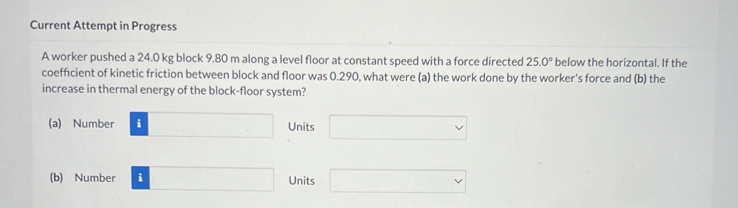 Current Attempt in Progress A worker pushed a 2 4
