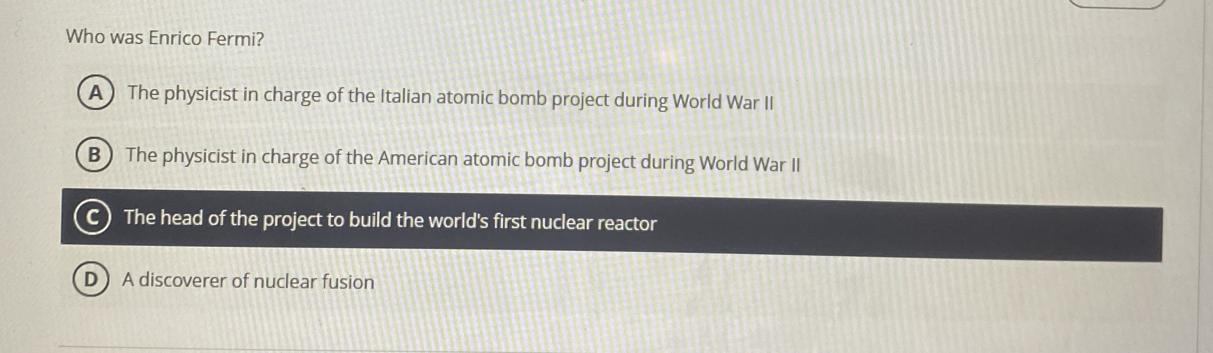Who was Enrico Fermi? The physicist in charge of