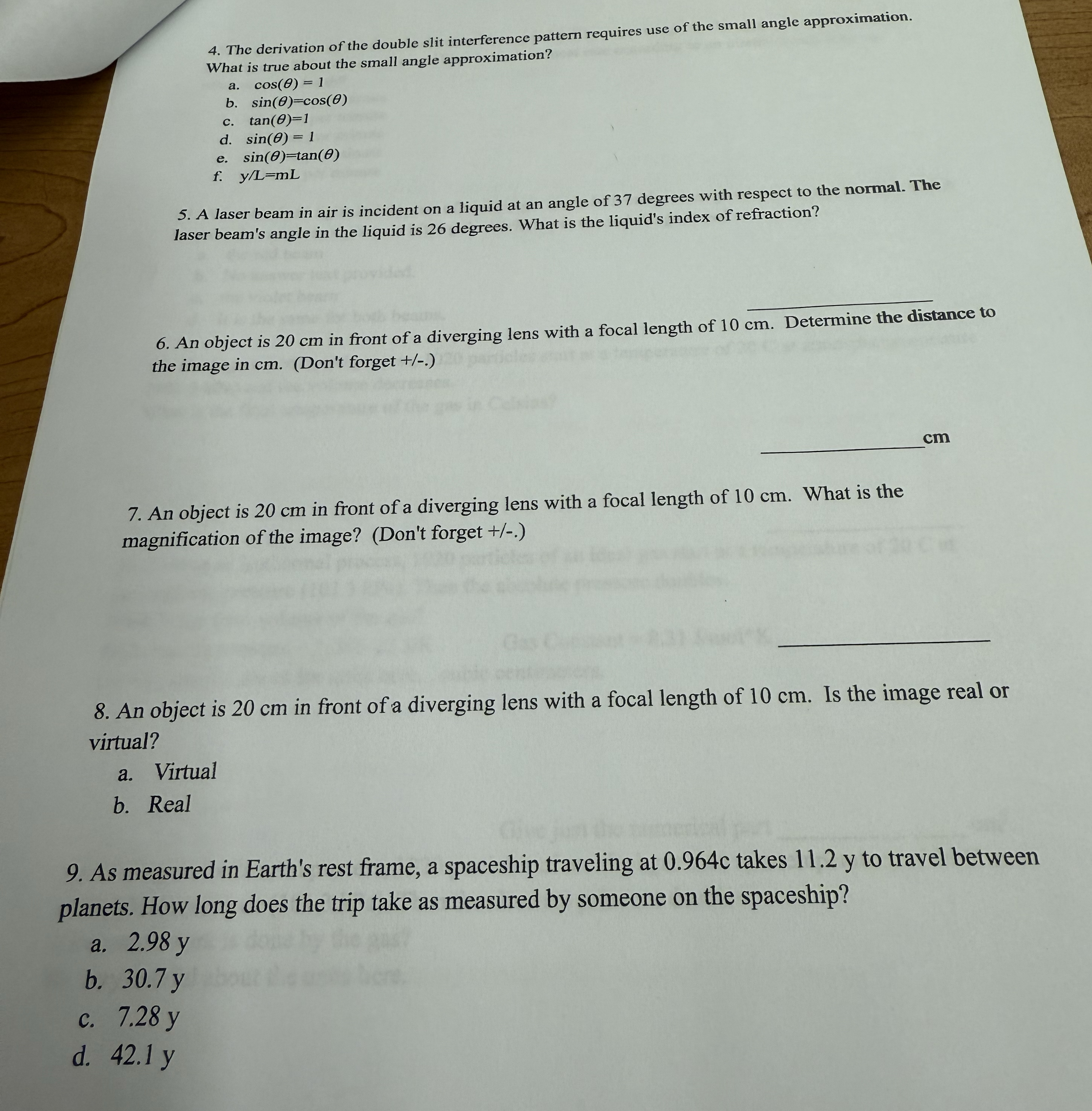 The derivation of the double slit interference