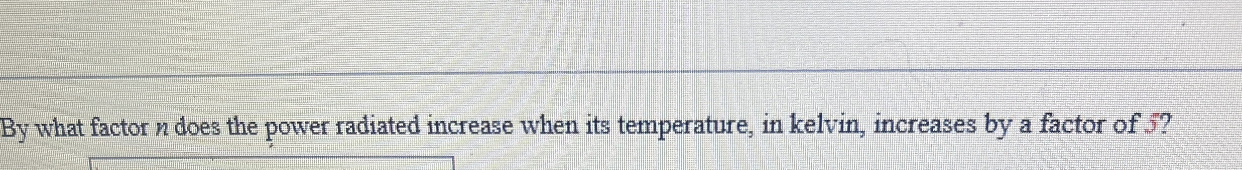 By what factor n does the power radiated increase