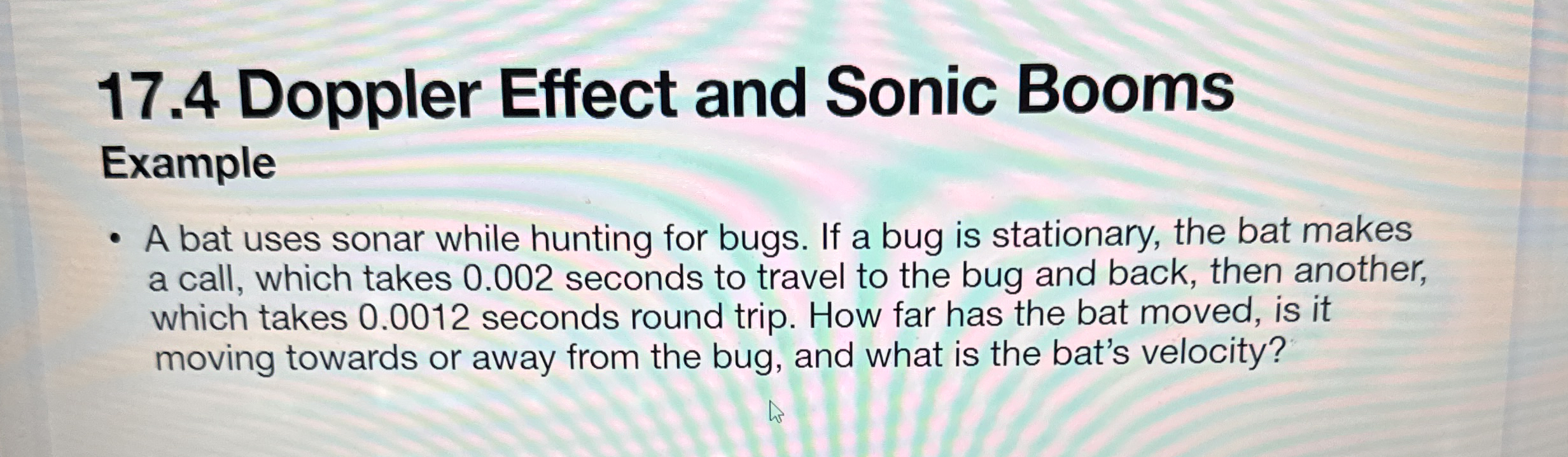 1 7 . 4 Doppler Effect and Sonic Booms Example A