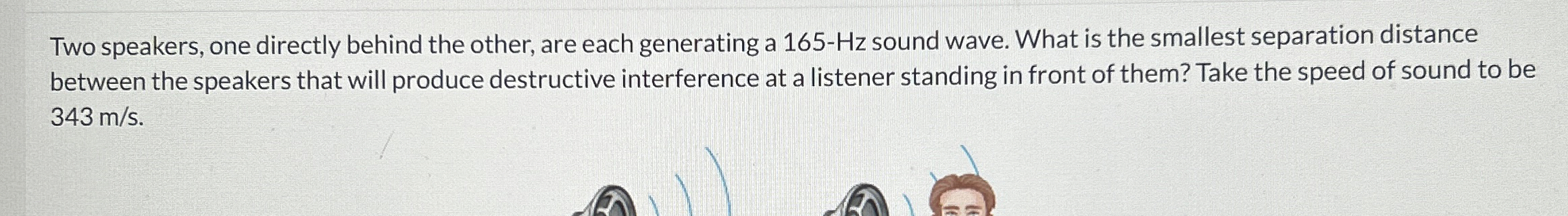 Two speakers, one directly behind the other, are