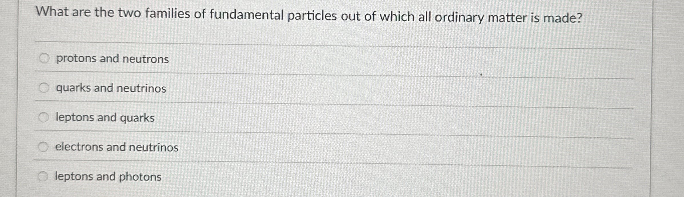 What are the two families of fundamental