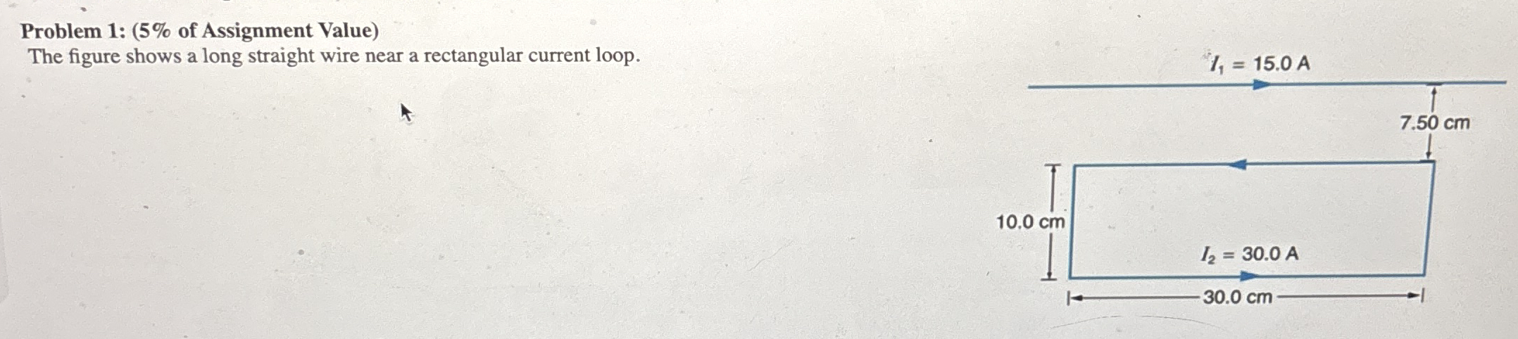Problem 1 : ( 5 % of Assignment Value ) The