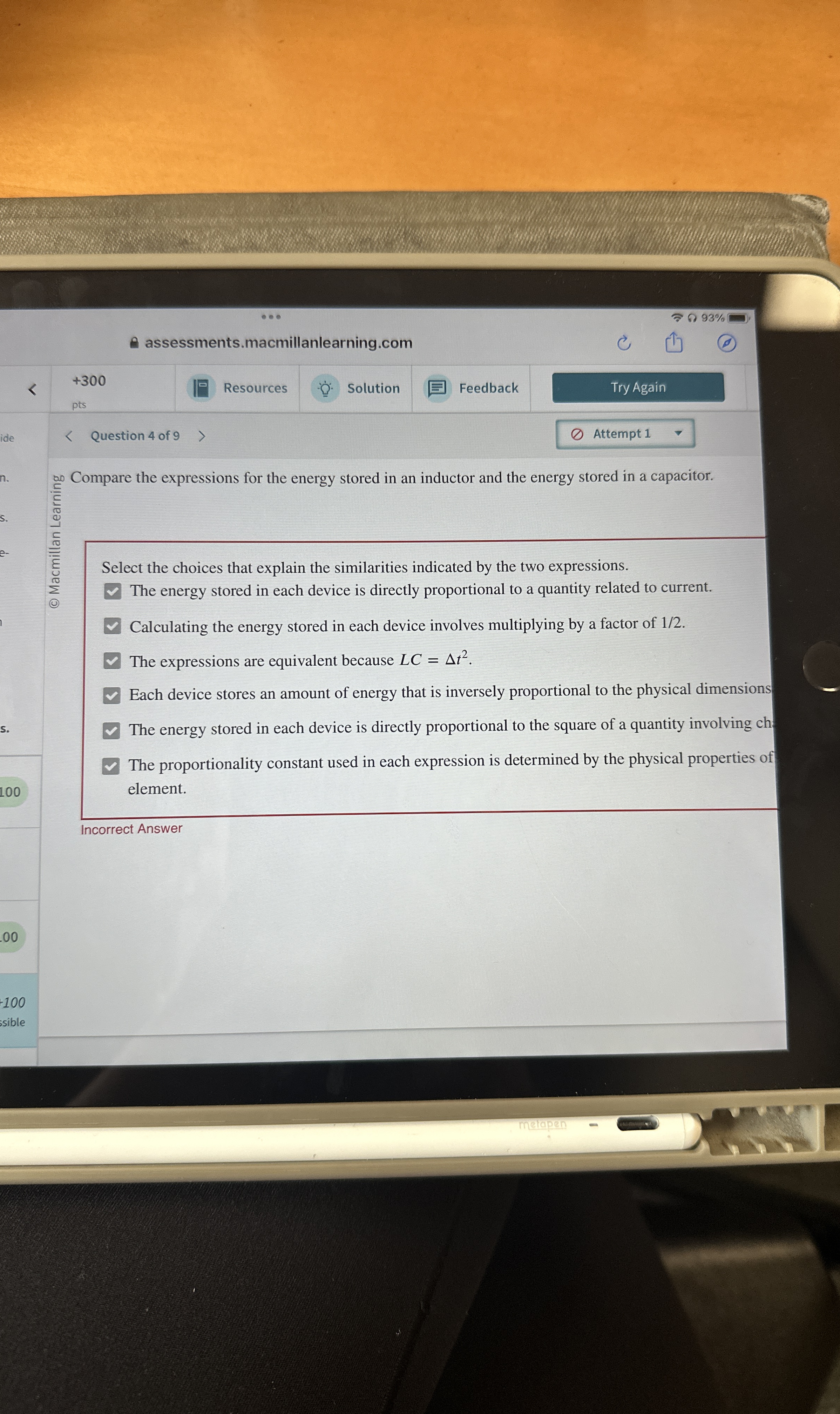 9 3 % assessments.macmillanlearning.com + 3 0 0
