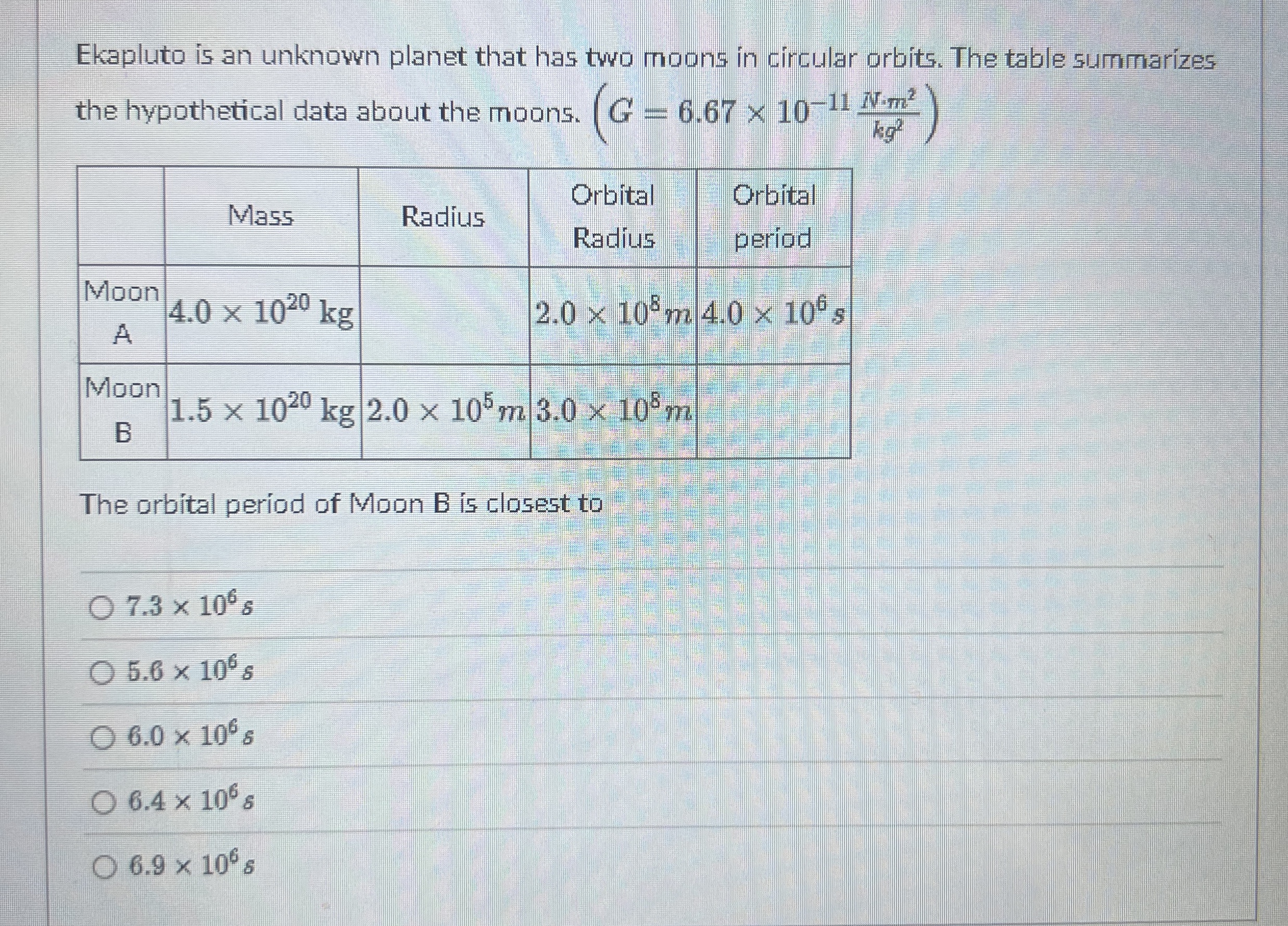 Ekapluto is an unknown planet that has two moons