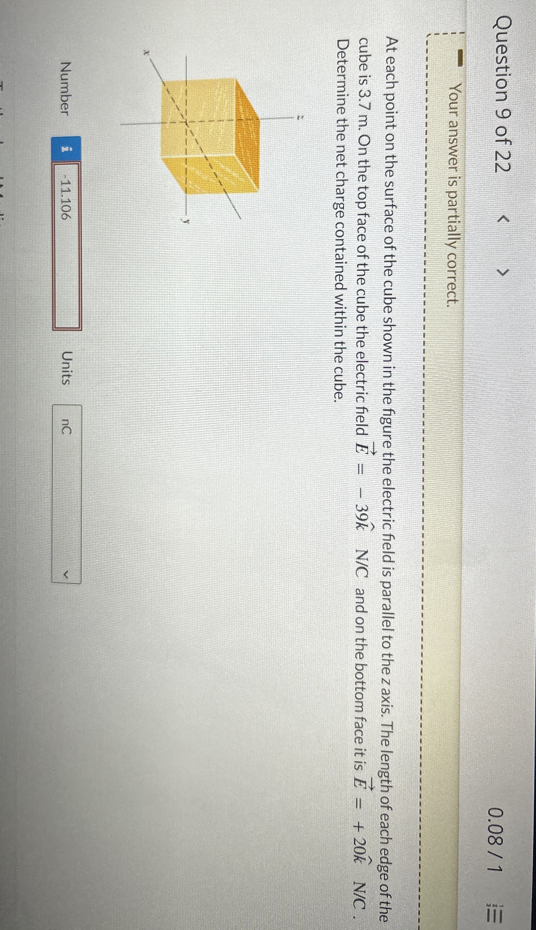 Question 9 of 2 2 0 . 0 8 1 Your answer is