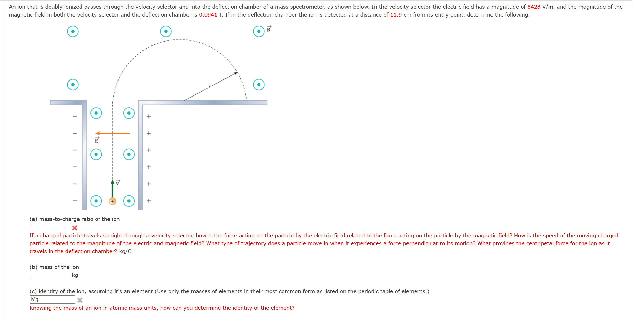 magnetic field in both the velocity selector and