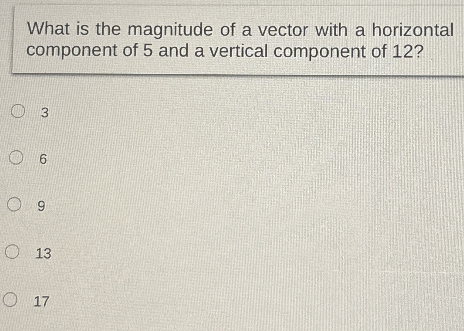 What is the magnitude of a vector with a