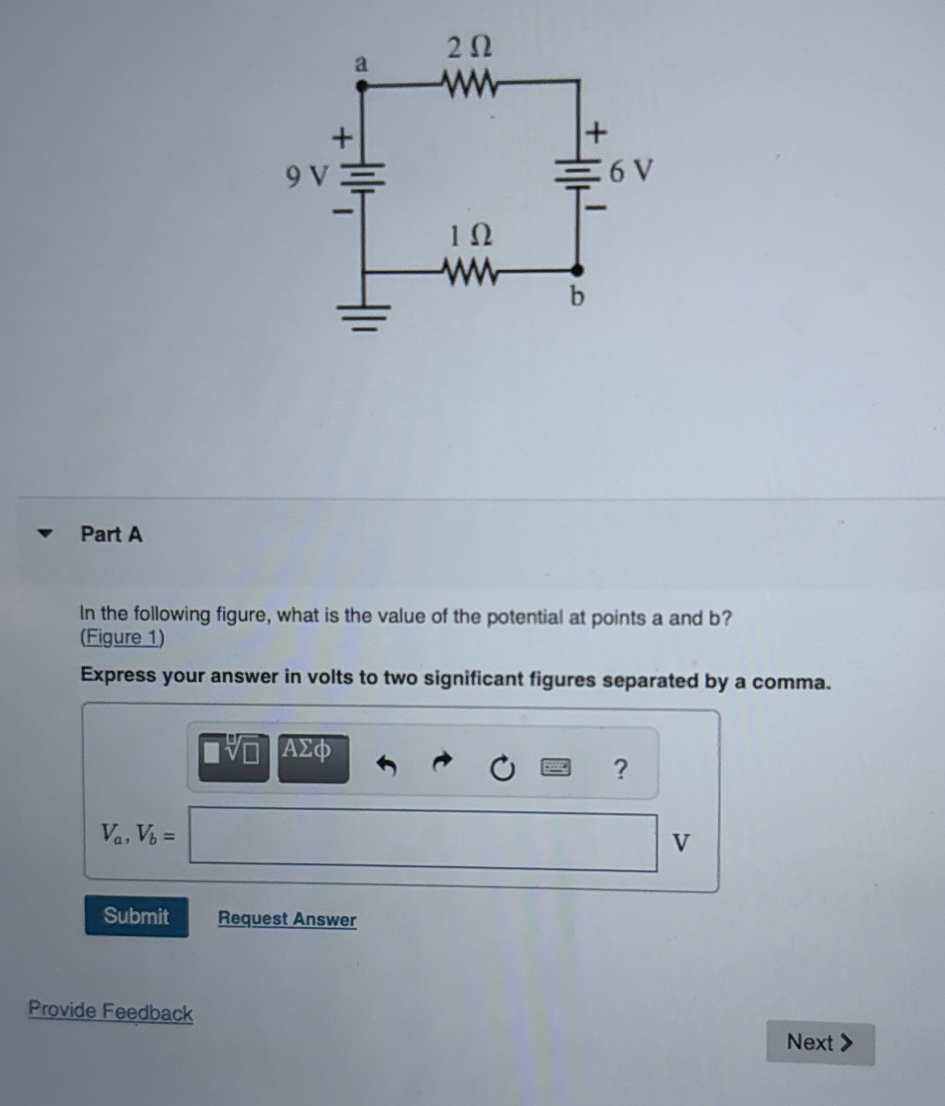Part A In the following figure, what is the value
