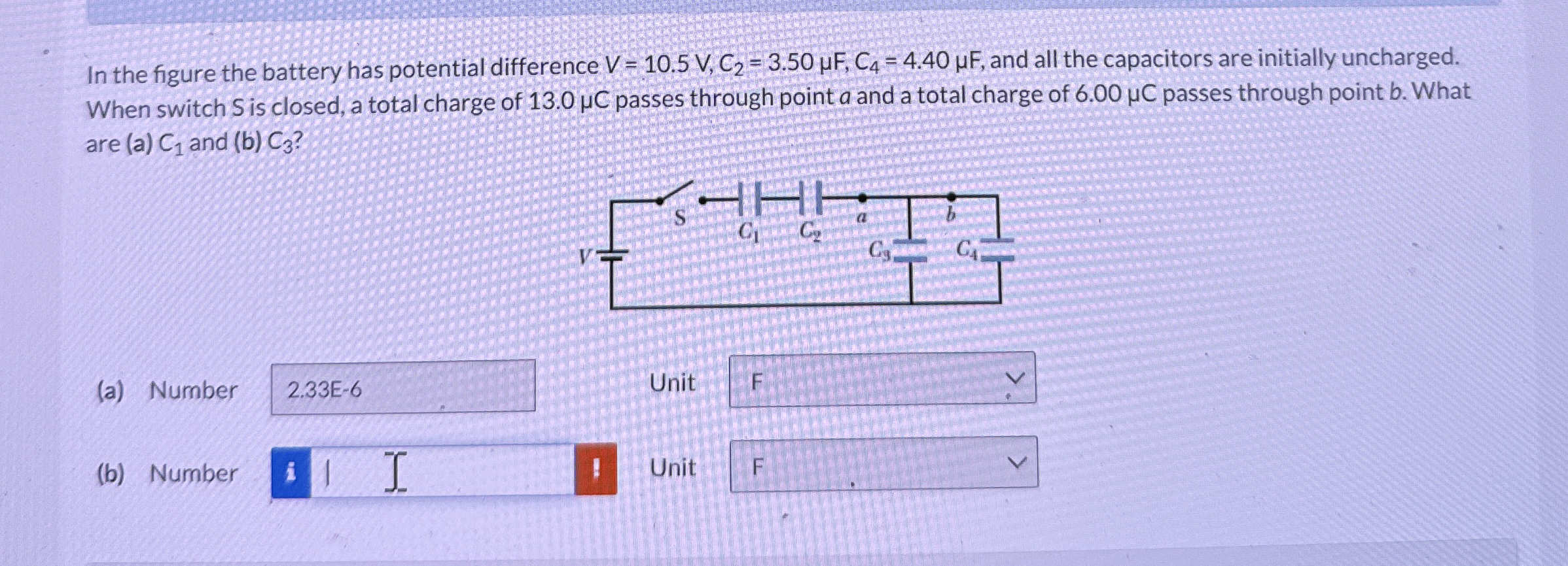In the figure the battery has potential