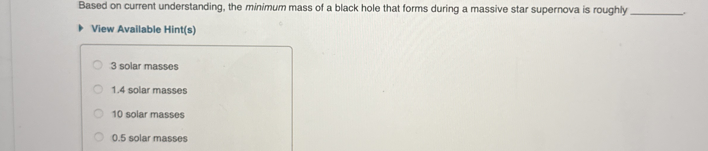 Based on current understanding, the minimum mass