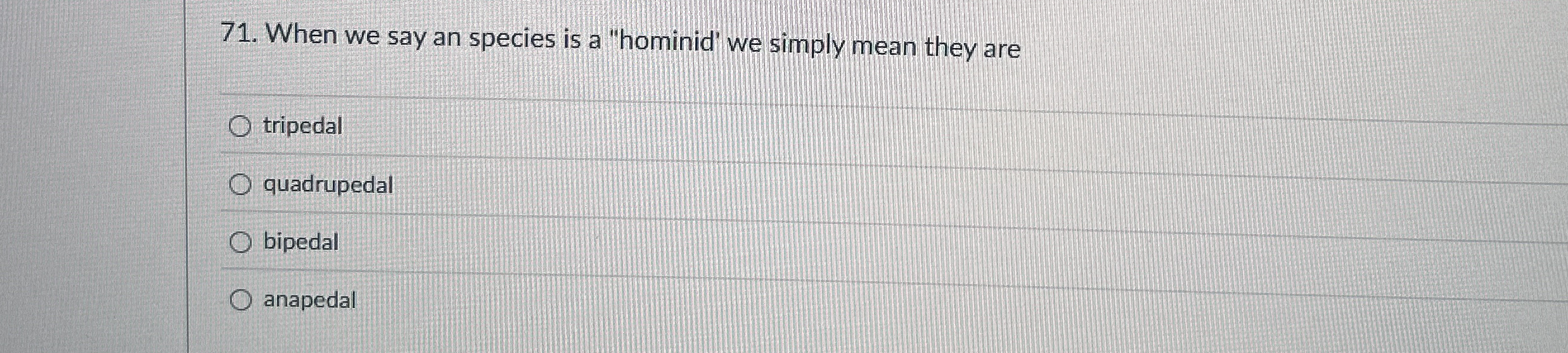 When we say an species is a 