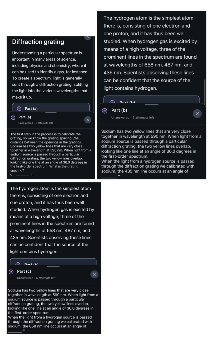 Diffraction grating Understanding a particular