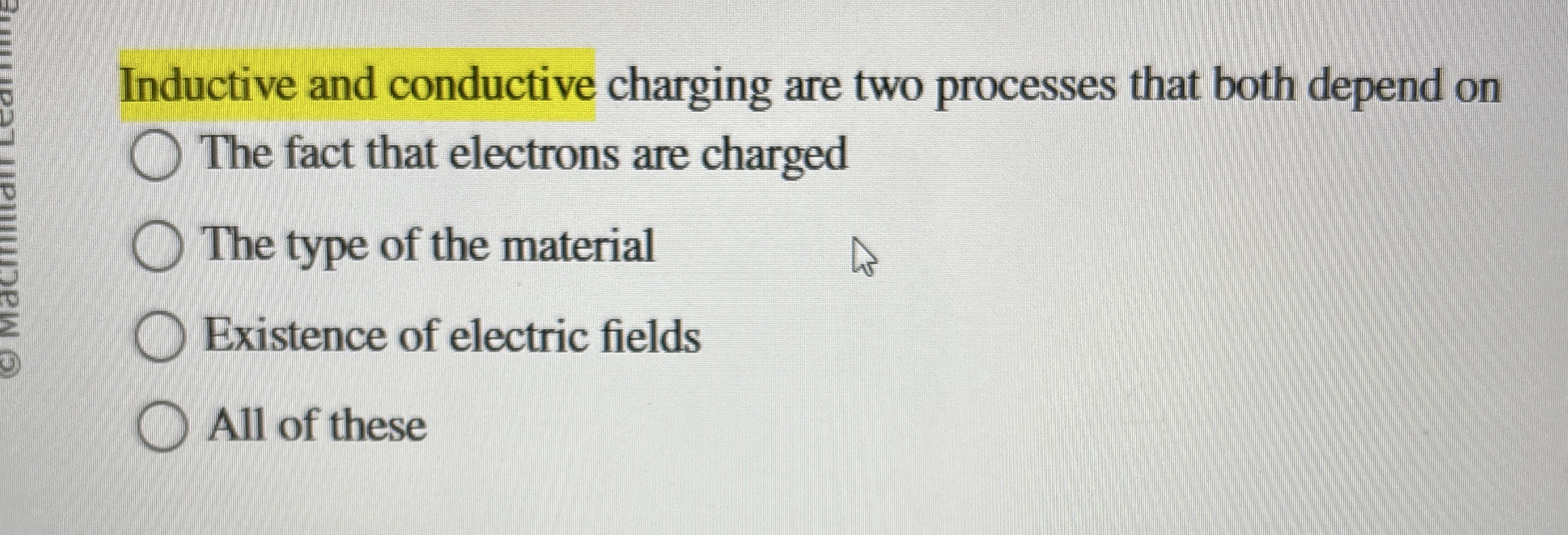 Inductive and conductive charging are two