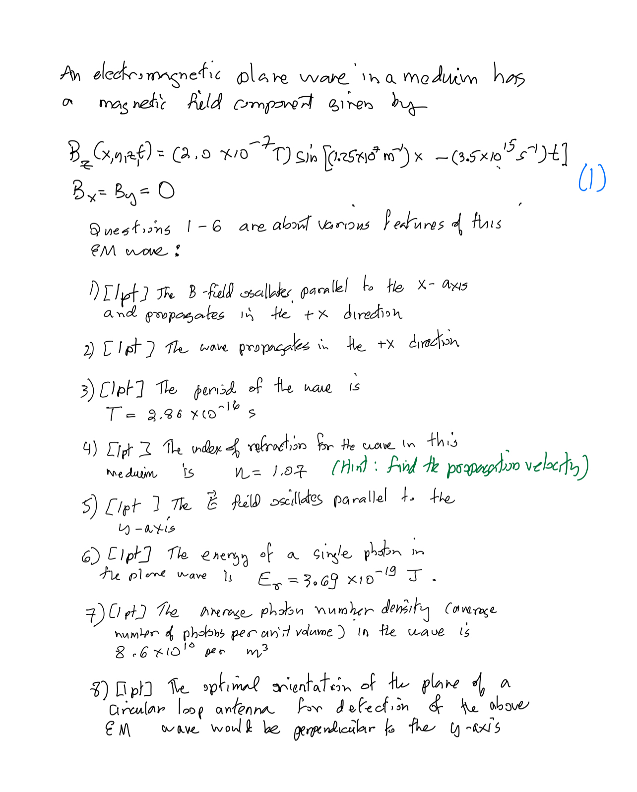 An electromannetic olave ware in a meduim has a