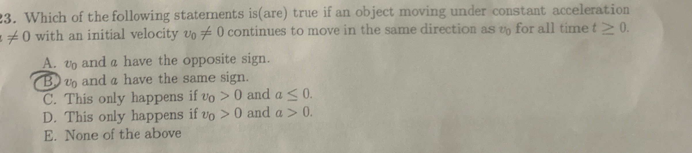 Which of the following statements is ( are ) true