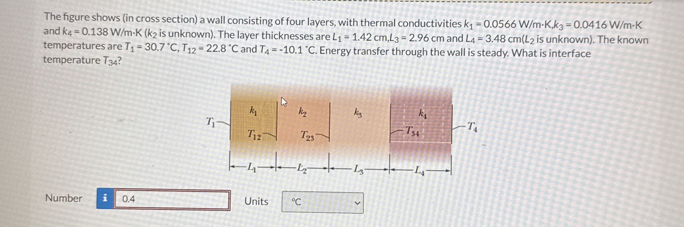 The figure shows ( in cross section ) a wall