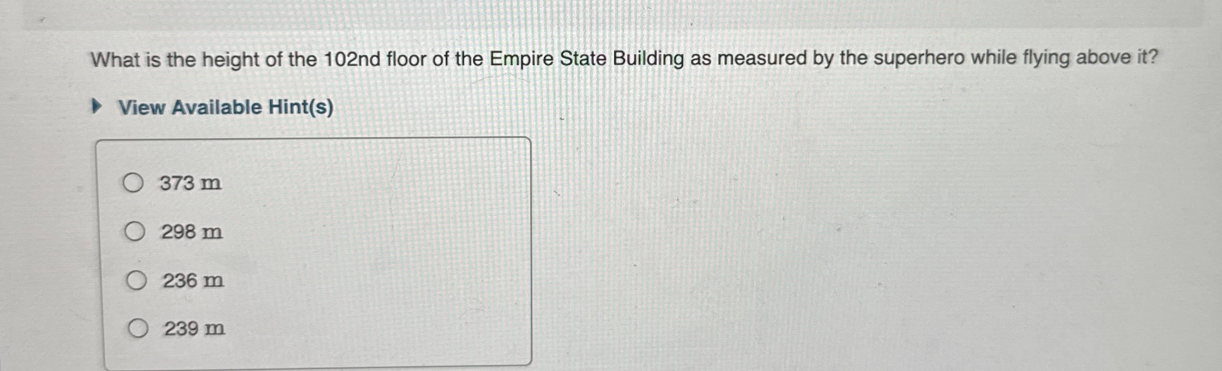 You are at the top of the Empire State Building