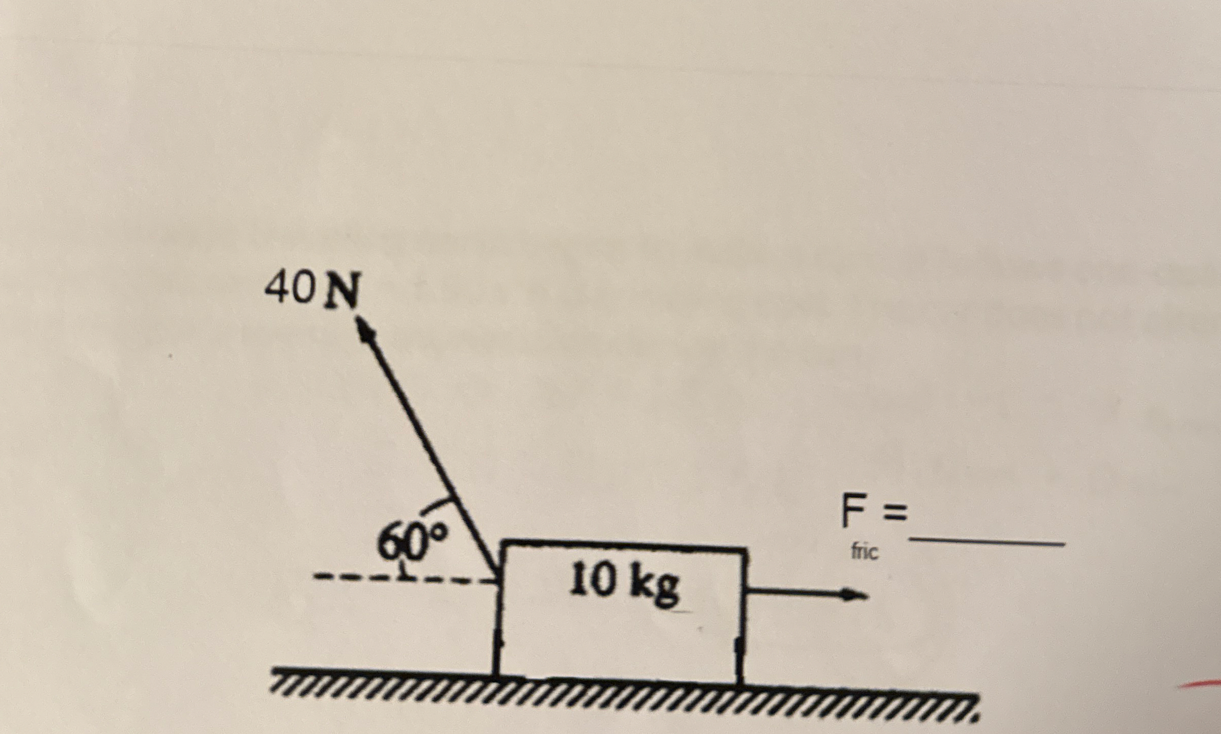If the box moves at constant velocity, what is