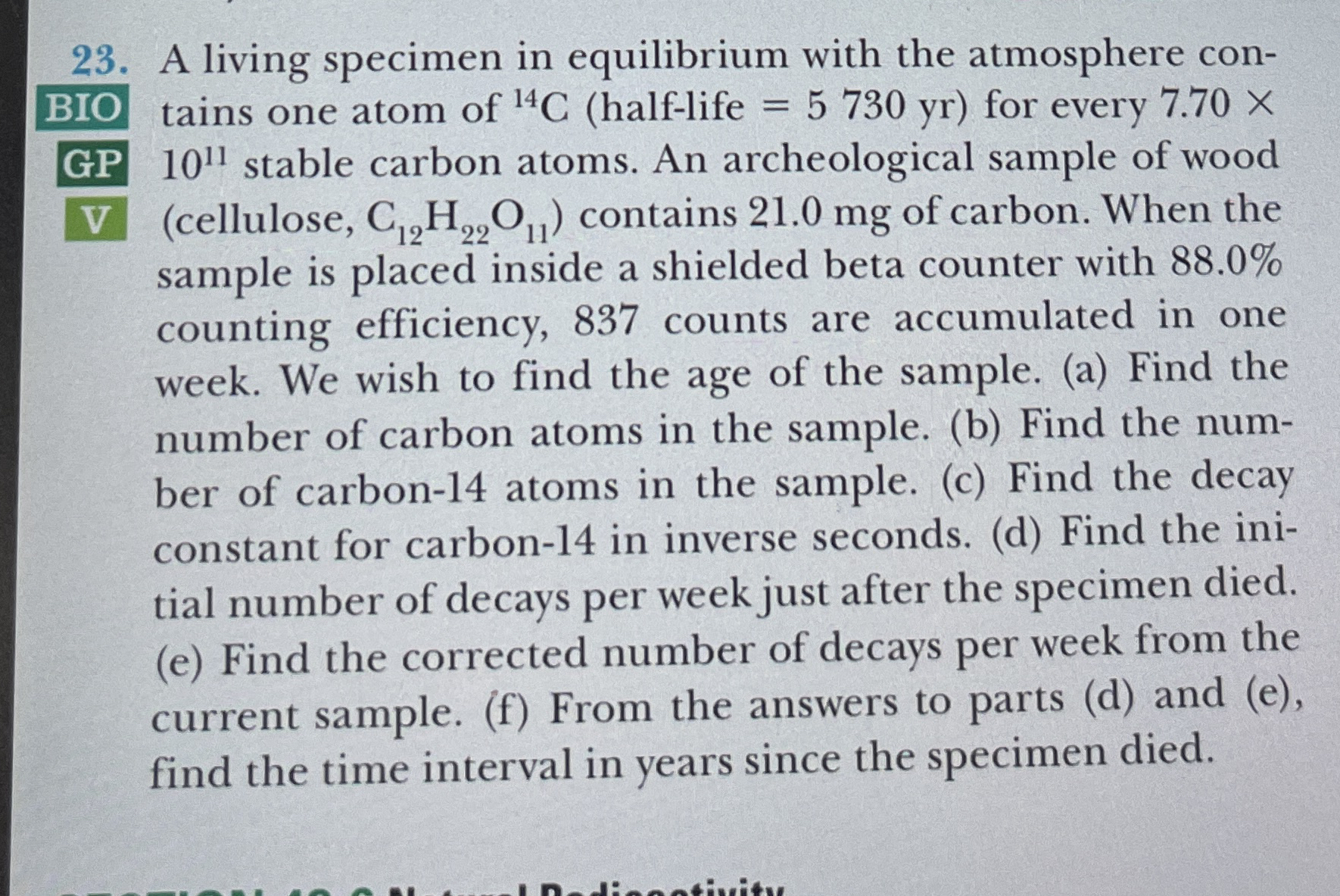 A living specimen in equilibrium with the