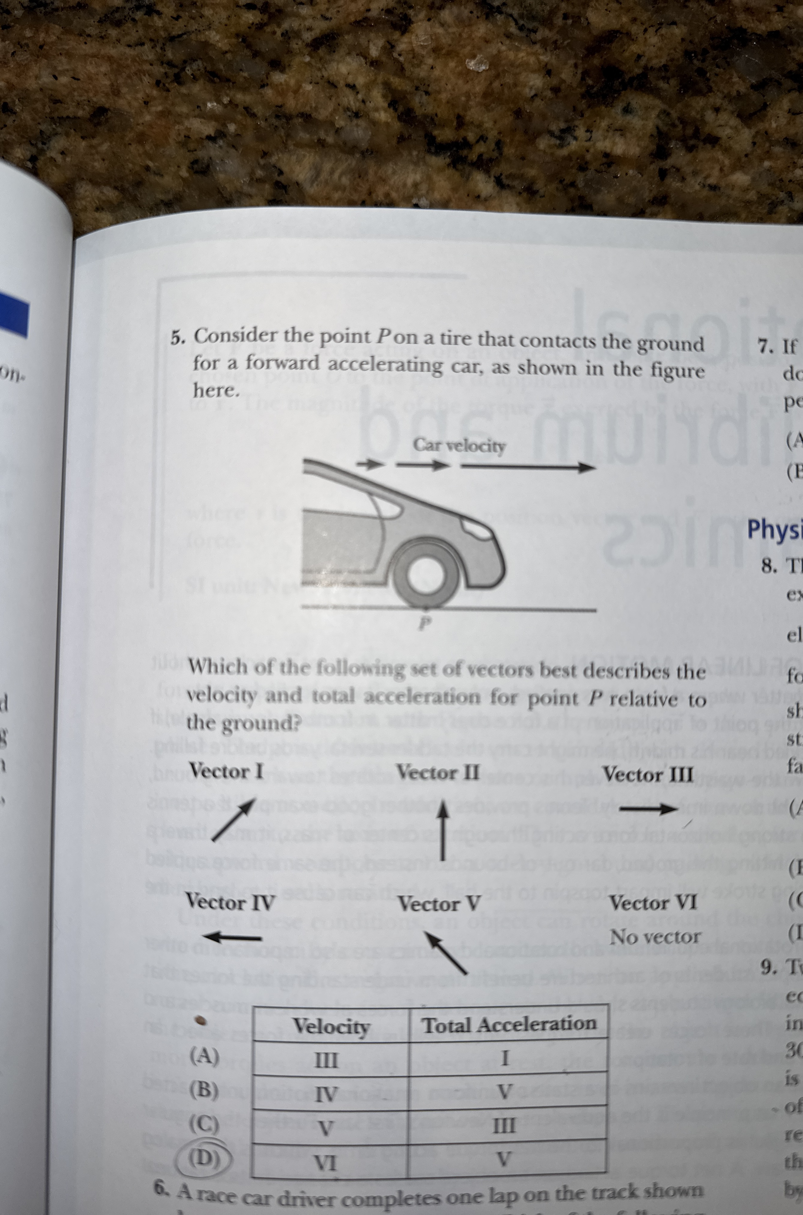 Consider the point P on a tire that contacts the