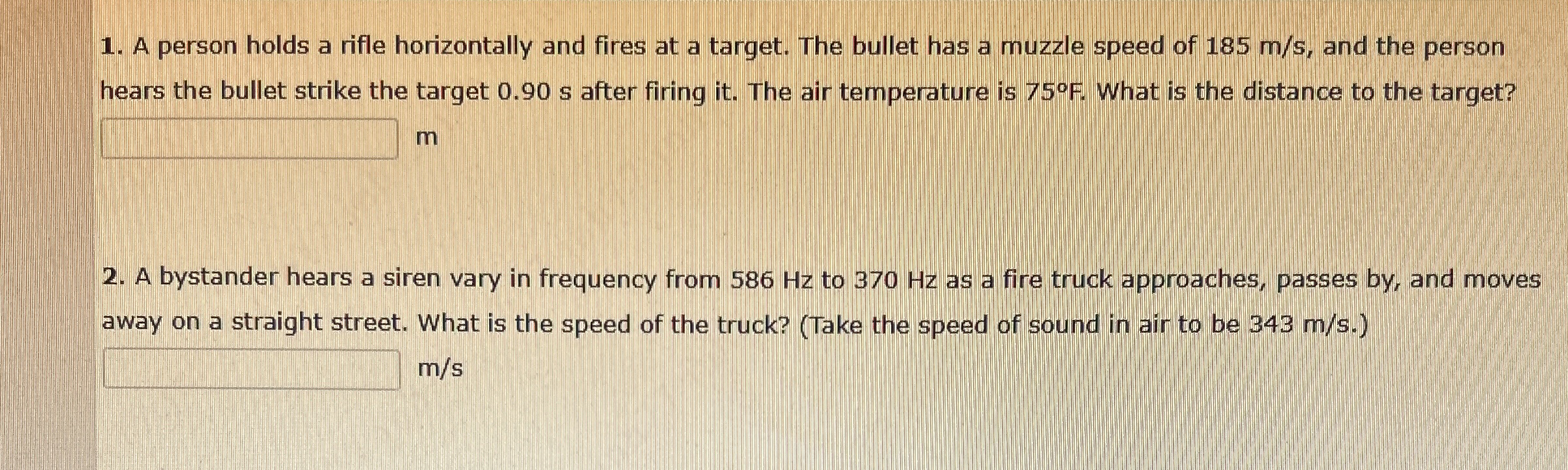 A person holds a rifle horizontally and fires at