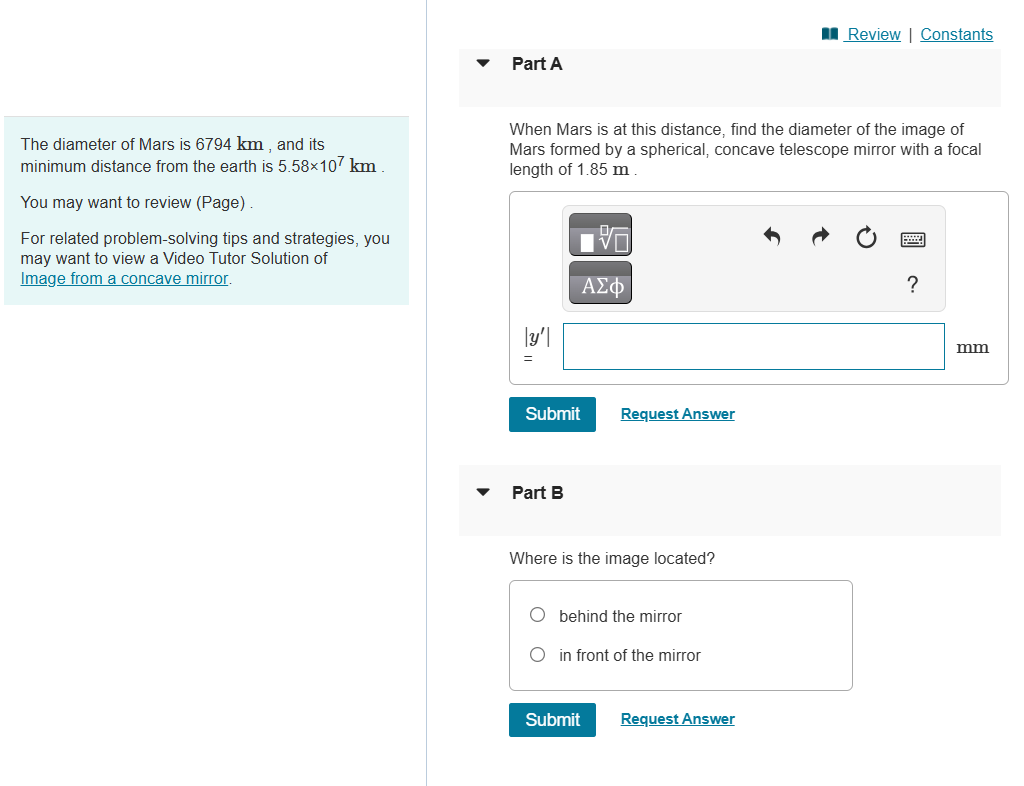 The diameter of Mars is 6 7 9 4 km , and its