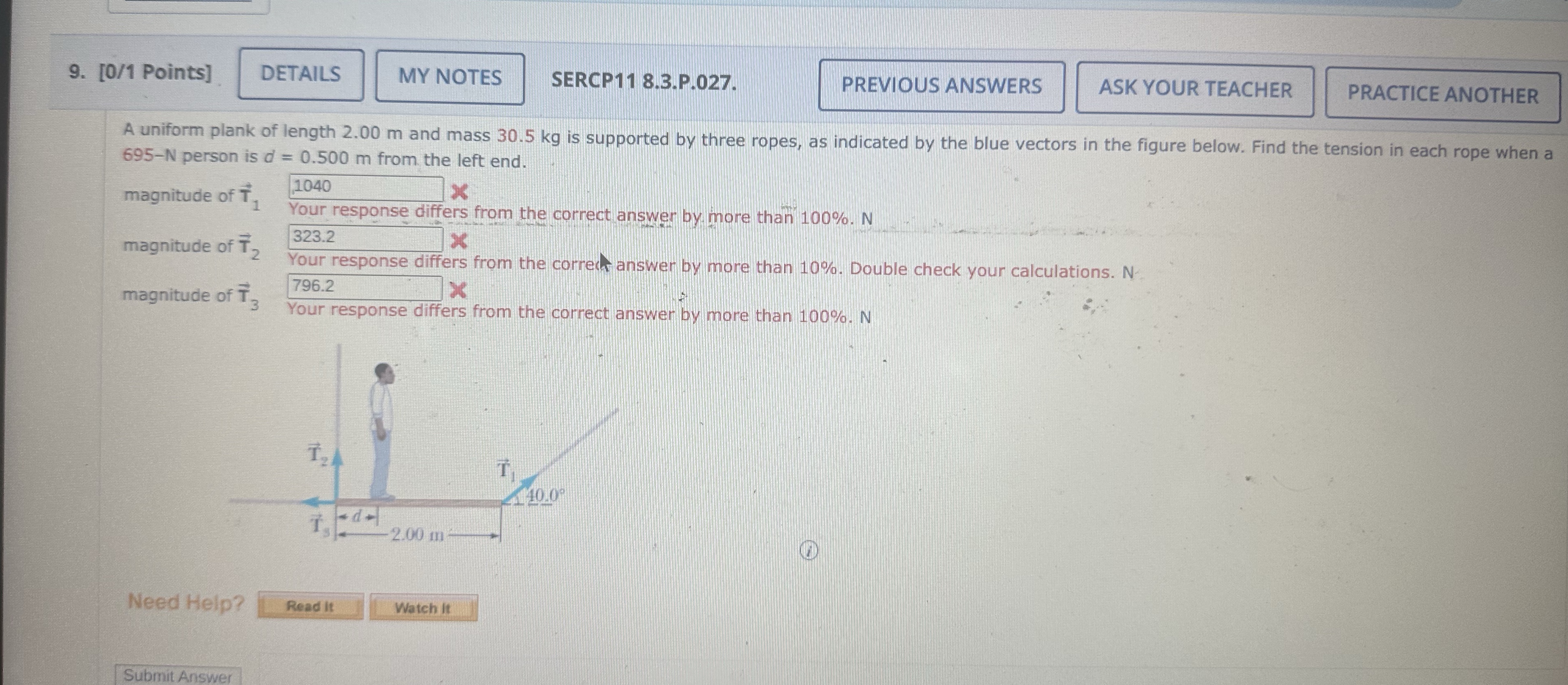 [ 0 / 1 Points ] SERCP 1 1 8 . 3 . P . 0 2 7 .