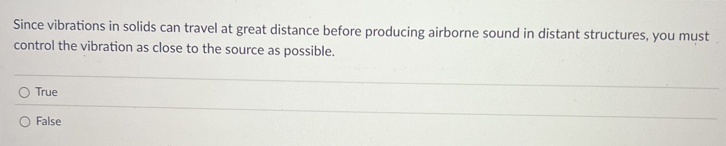 Since vibrations in solids can travel at great