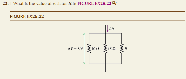 What is the value of resistor R in FIGURE EX 2 8