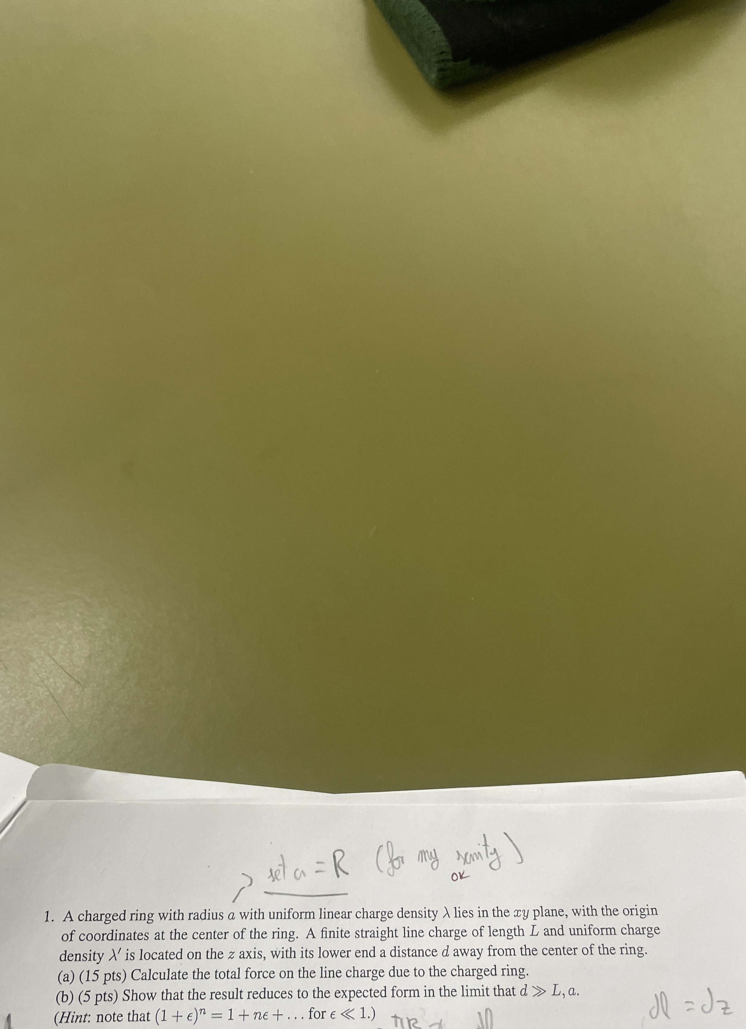 seta = R ( for m y smenty ) A charged ring with