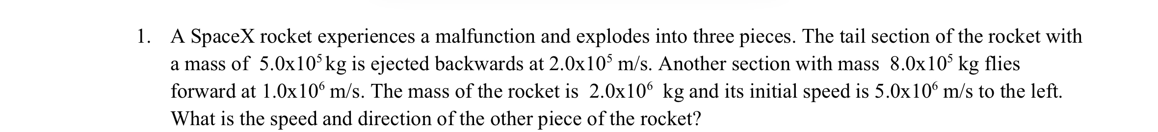 A SpaceX rocket experiences a malfunction and