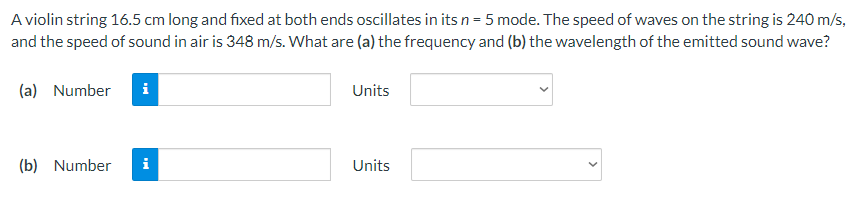 A violin string 1 6 . 5 cm long and fixed at both