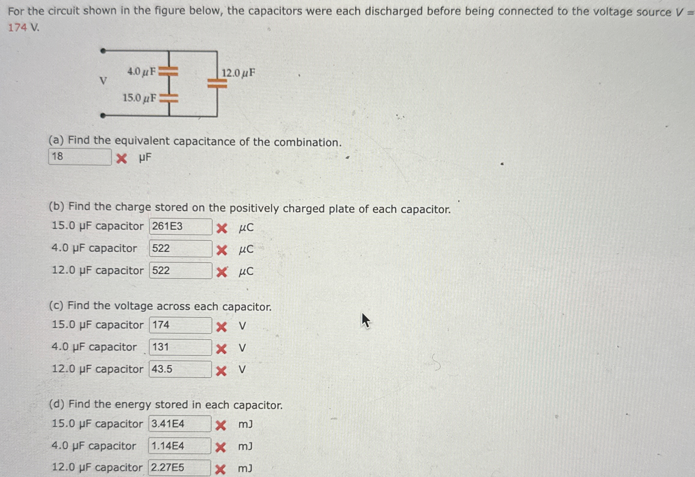 For the circuit shown in the figure below, the
