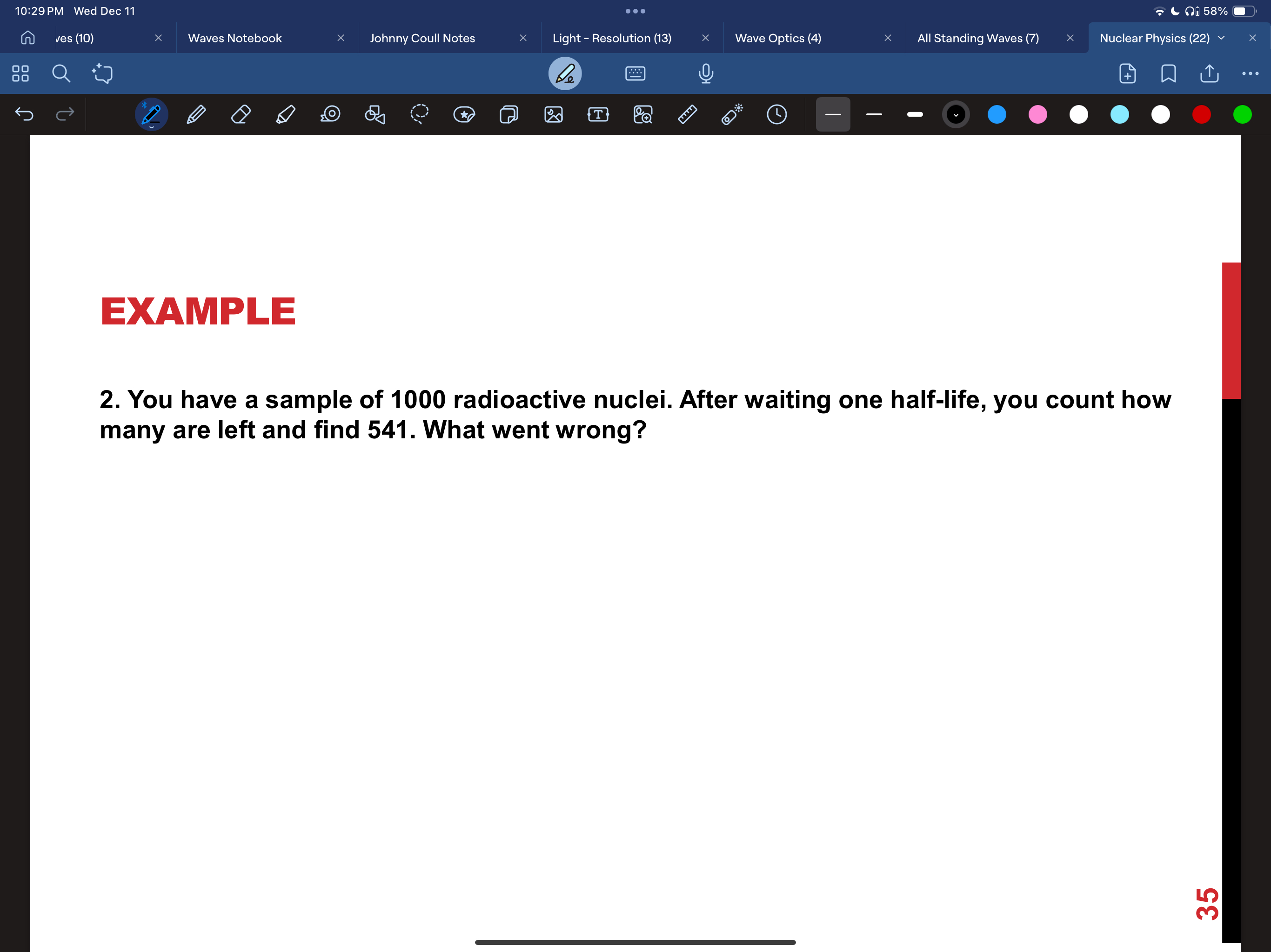 1 0 : 2 9 PM Wed Dec 1 1 5 8 % ves ( 1 0 ) Waves
