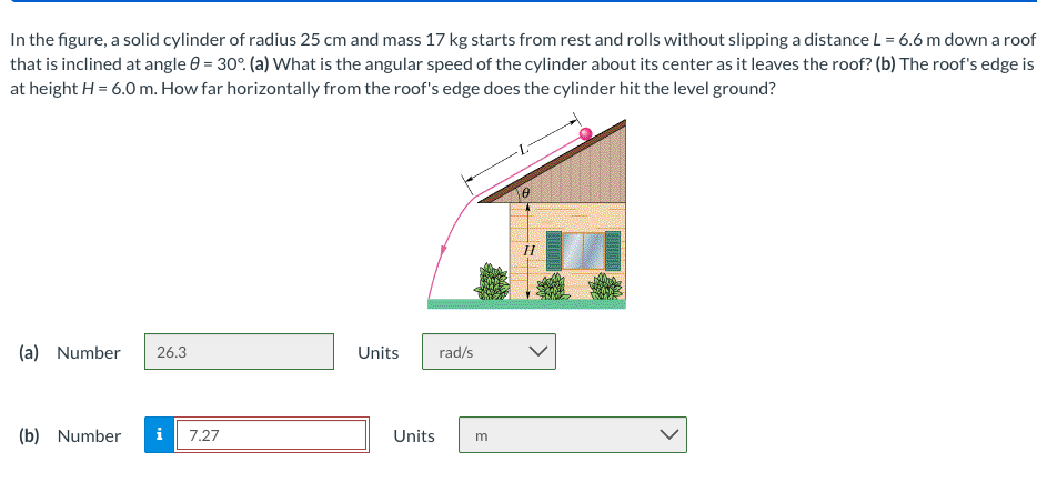 In the figure, a solid cylinder of radius 2 5 cm