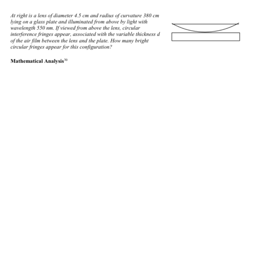 At right is a lens of diameter 4 . 5 cm and