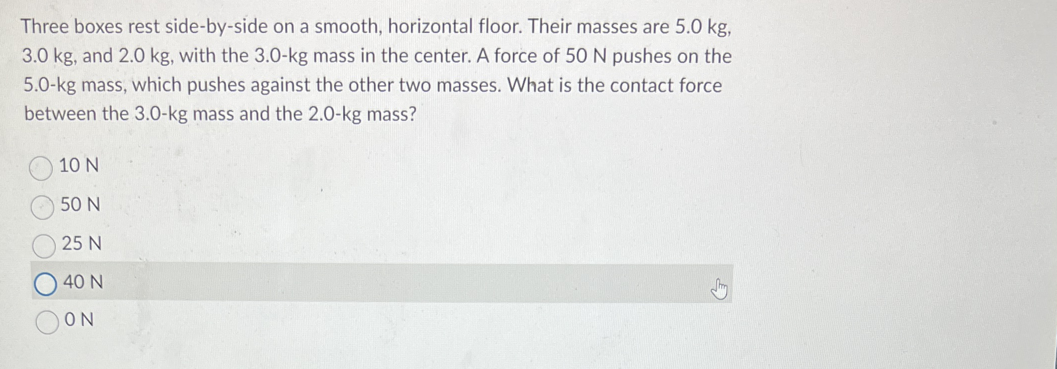 Three boxes rest side - by - side on a smooth,
