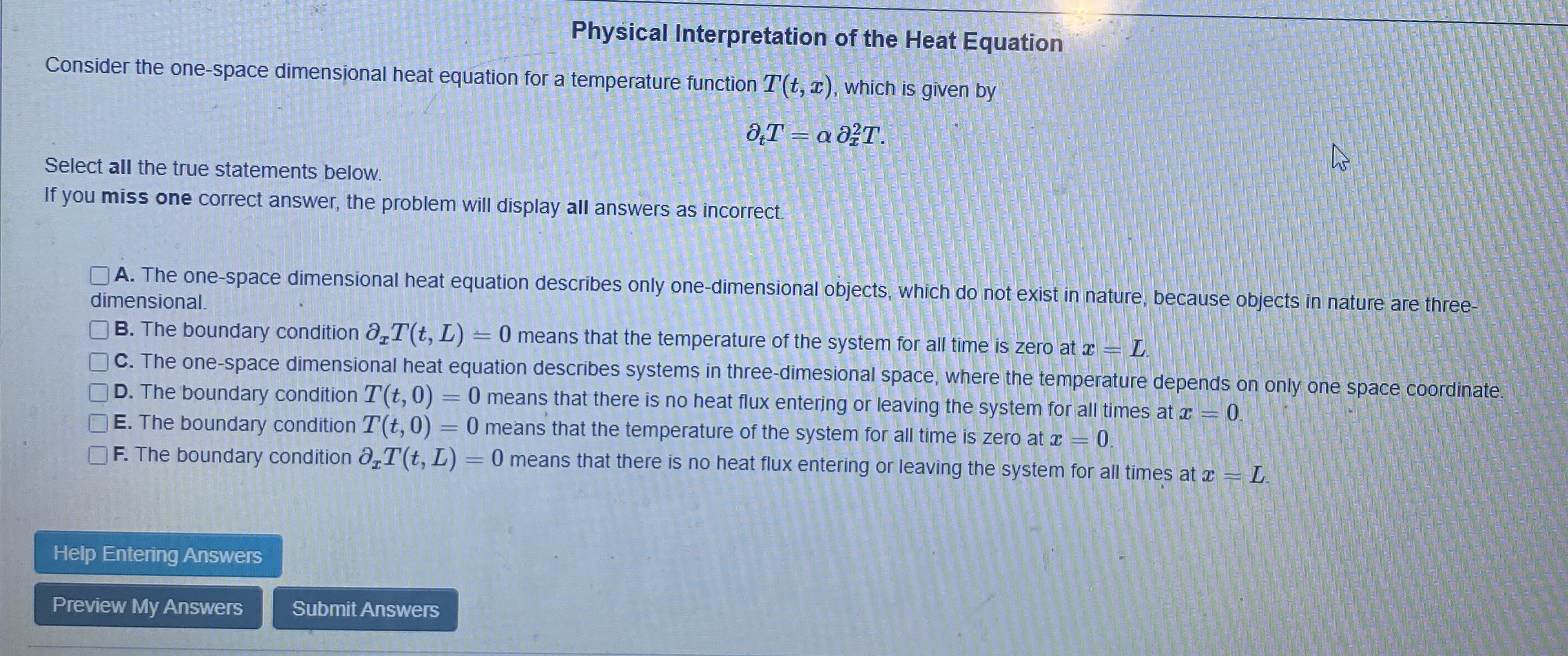 Physical Interpretation of the Heat Equation