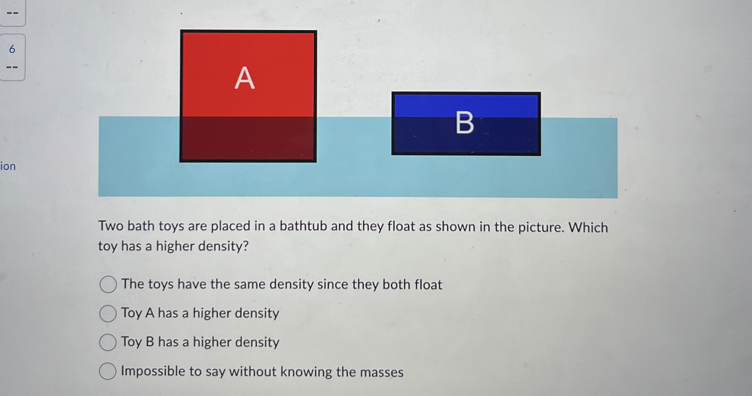 Two bath toys are placed in a bathtub and they