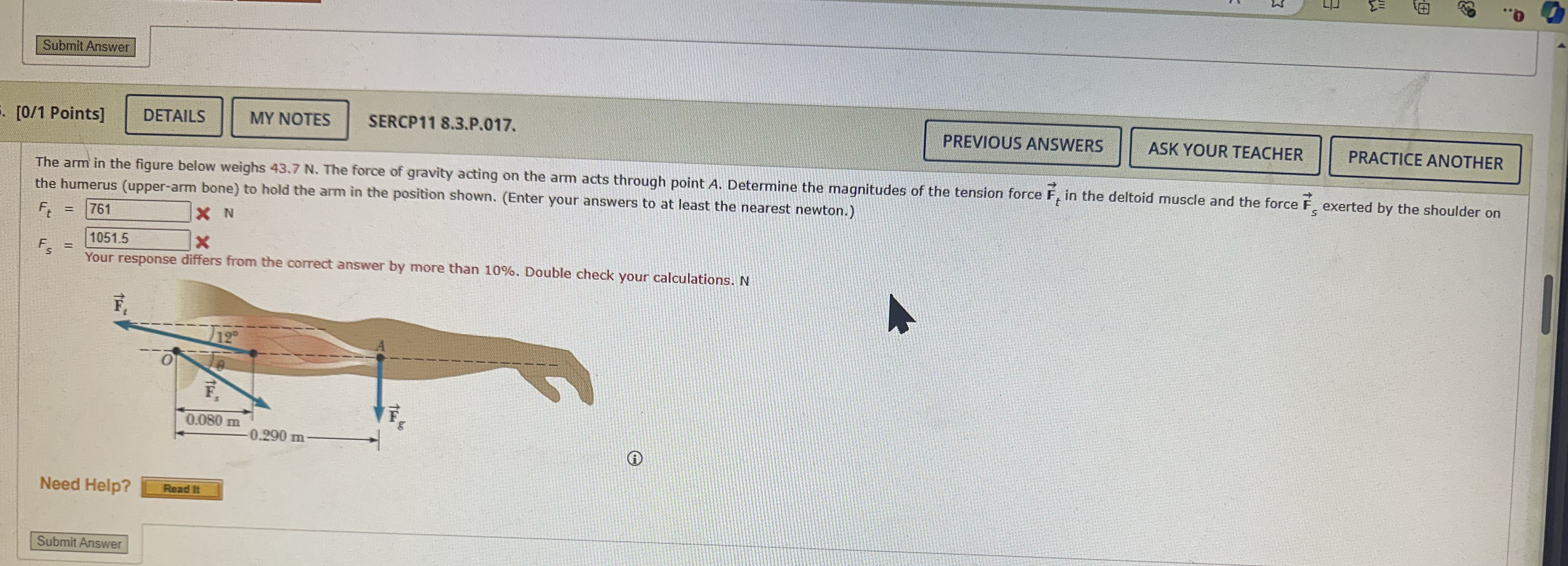 [ 0 / 1 Points ] SERCP 1 1 8 . 3 . P . 0 1 7 .