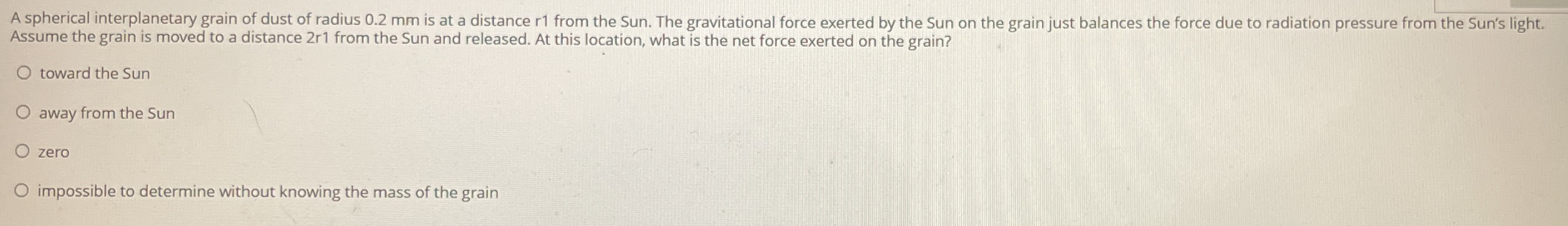 A spherical interplanetary grain of dust of