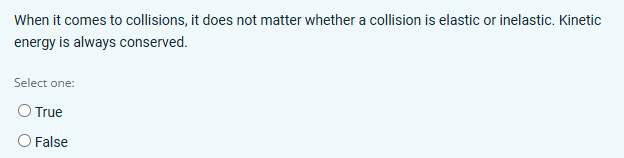 When it comes to collisions, it does not matter