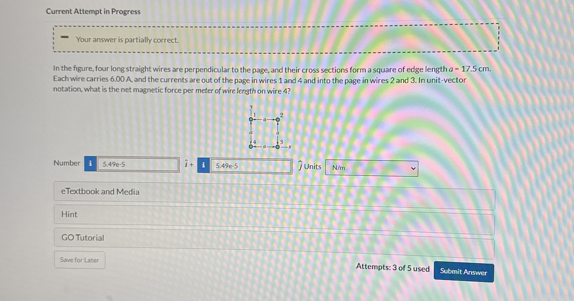 Current Attempt in Progress Your answer is