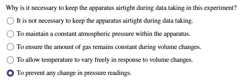 Why is it necessary to keep the apparatus